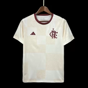 Flamengo 2024-25 White Training Jersey Fan Version