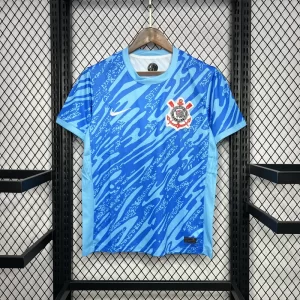 Corinthians 2024-25 Goalkeeper Blue Jersey Fan Version