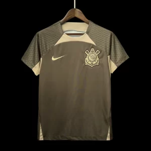 Corinthians 2024-25 Pre-match Training Gray Jersey Fan Version