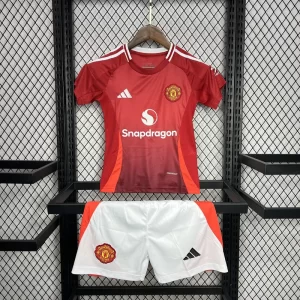 Manchester United 2024-25 Home Kids Kit