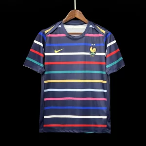 France 2024-25 Blue Pre-match Training Jersey Fan Version