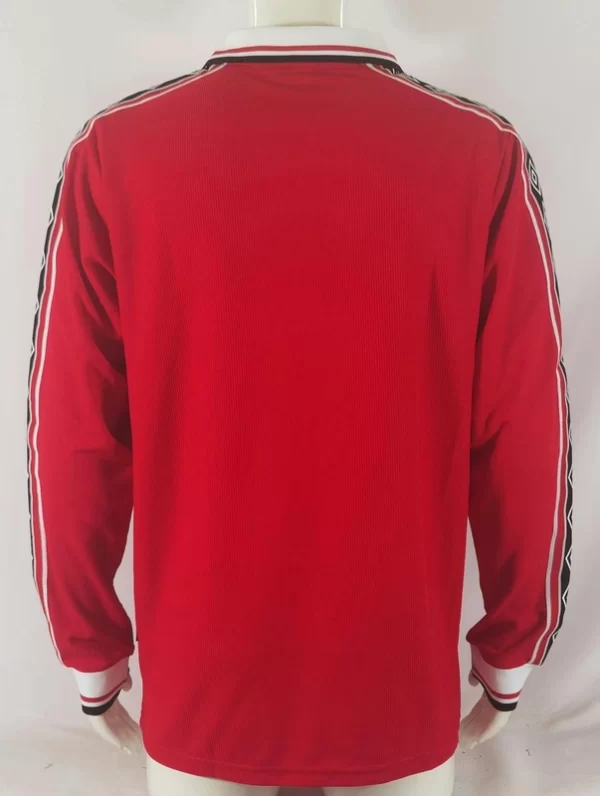 Manchester United 1998-00 Home Long Sleeve Retro Jersey - Image 2