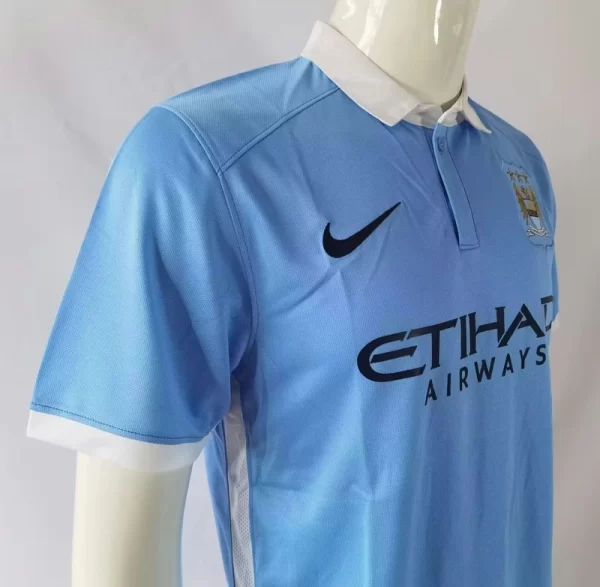 Manchester City 2015-16 Home Retro Jersey - Image 3