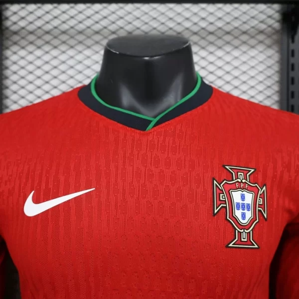 Portugal 2024-25 Home Long Sleeve Jersey Player Version - Image 3