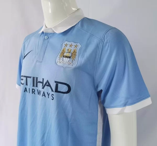 Manchester City 2015-16 Home Retro Jersey - Image 4