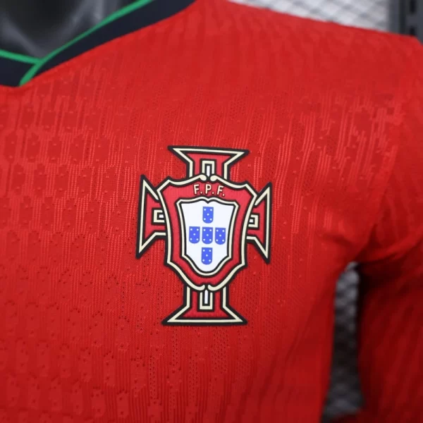 Portugal 2024-25 Home Long Sleeve Jersey Player Version - Image 4