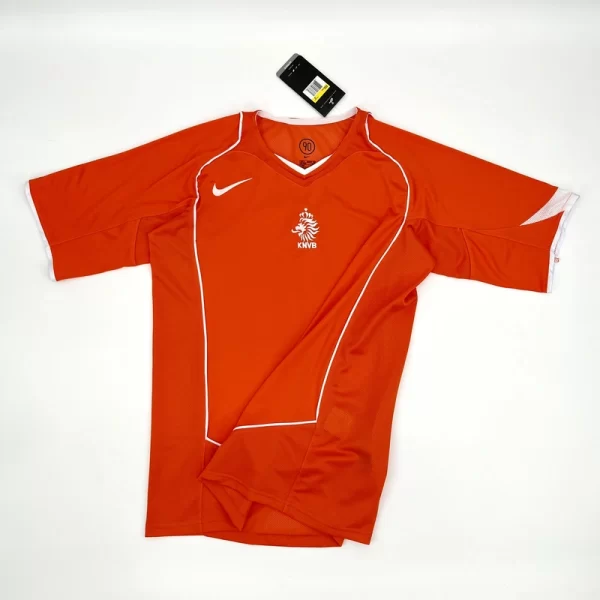 Netherlands 2004-05 Home Retro Jersey - Image 6