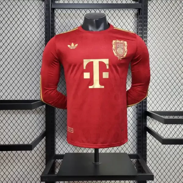 Bayern Munich 2025-26 125th Anniversary Jersey Long Sleeve Player Version