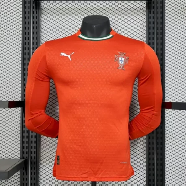 Portugal 2025-26 Home Long Sleeves Jersey Player Version