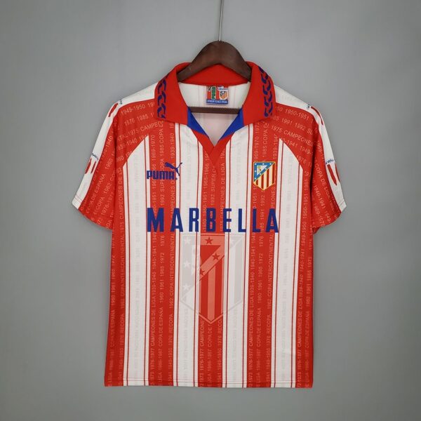 Atletico Madrid 1995-96 Home Retro Jersey