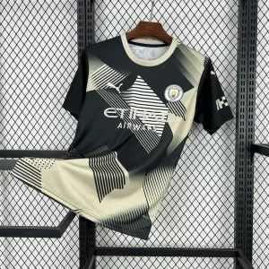 Manchester City 2025-26 Black and Yellow Concept Jersey Fan Version