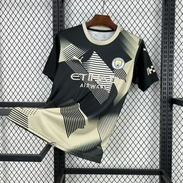 Manchester City 2025-26 Black and Yellow Concept Jersey Fan Version