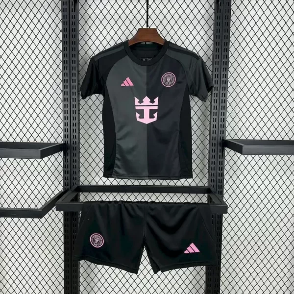 Inter Miami 2025-26 Away Kids Kit