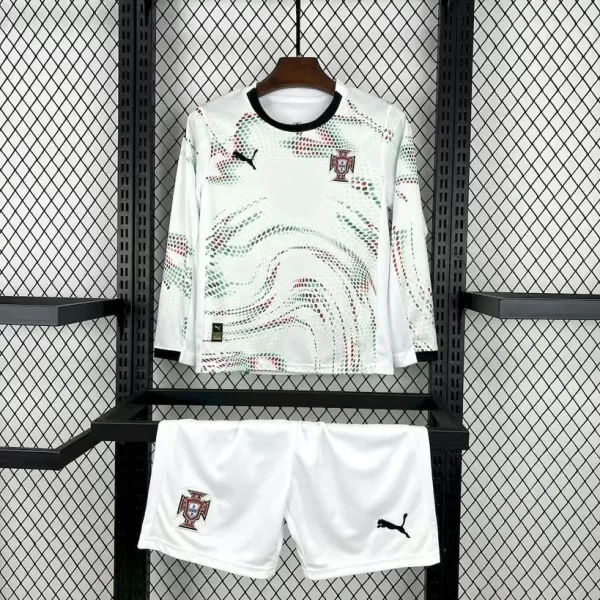 Portugal 2025-26 Away Long Sleeves Kids Kit