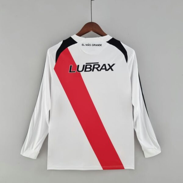 River Plate 2009-10 Long Sleeve Home Retro Jersey - Image 2