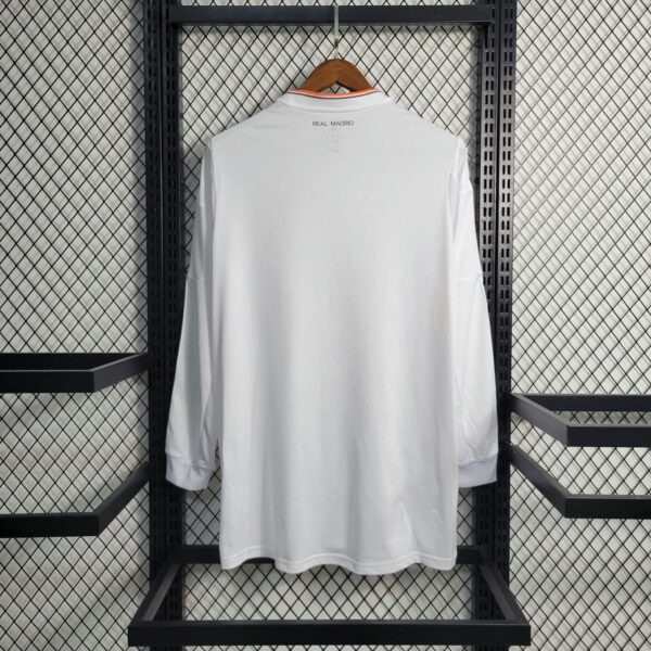 Real Madrid 2013-14 Home Long Sleeve Retro Jersey - Image 2