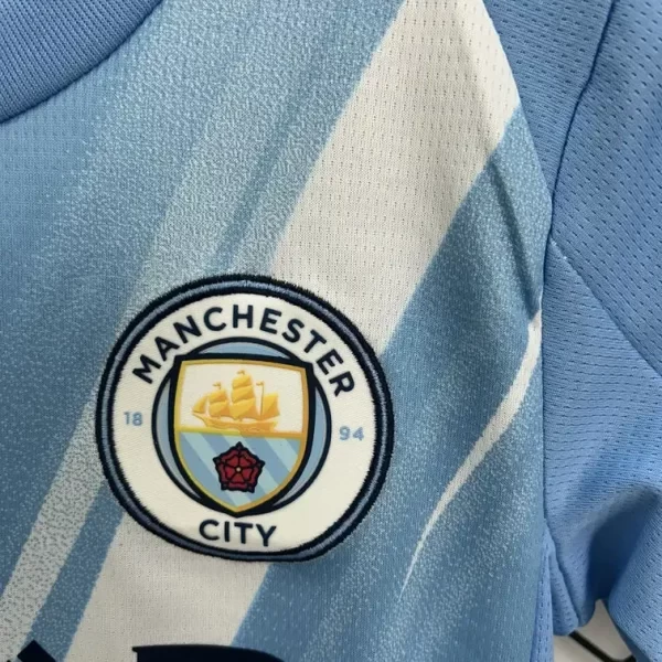 Manchester City 2025-26 Home Kids Kit - Image 3