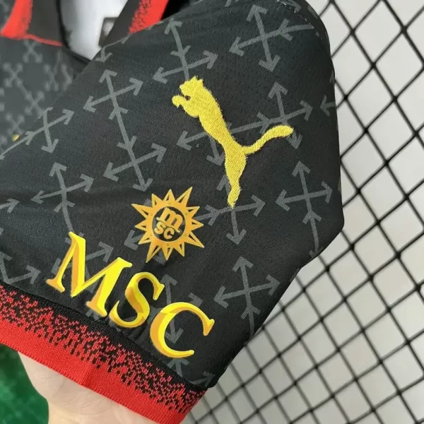 AC Milan 2025-26 Co-Branded Black Kids Kit - Image 3