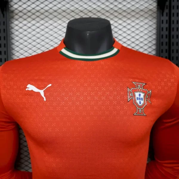 Portugal 2025-26 Home Long Sleeves Jersey Player Version - Image 5