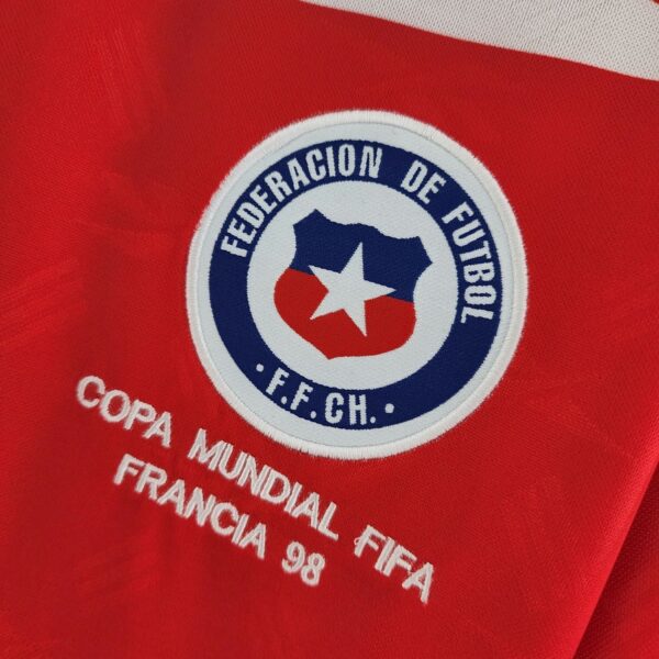 Chile 1998-99 Home Long Sleeve Retro Jersey - Image 5