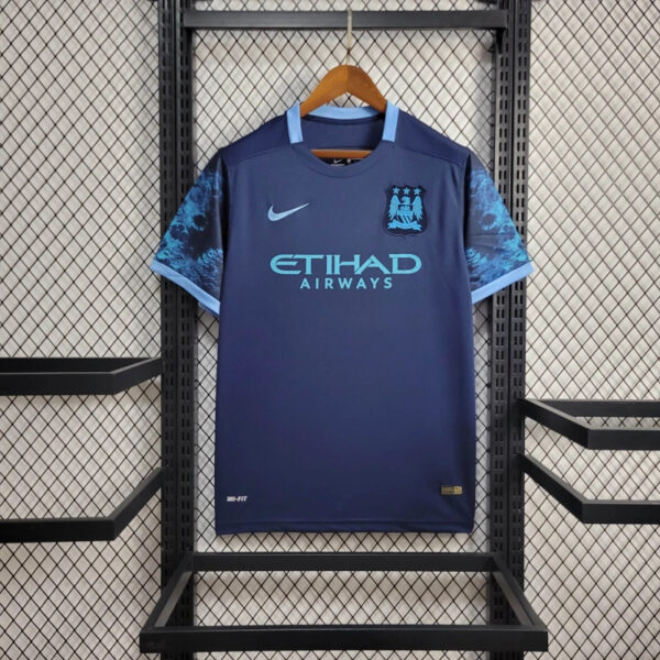 Manchester City 2015-16 Away Retro Jersey - Image 5
