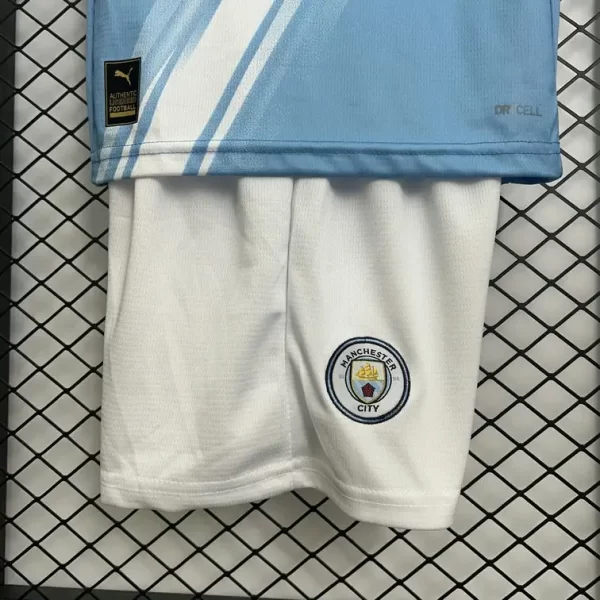 Manchester City 2025-26 Home Kids Kit - Image 8