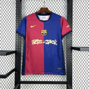 Barcelona 2024-25 Home Travis Scott Special Edition Fan Version