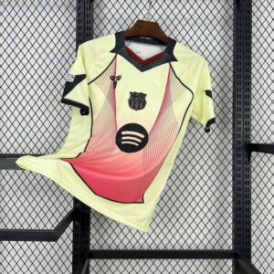 Barcelona 2025-26 Yellow & Pink Special Edition Jersey Fan Version
