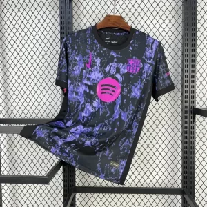 Barcelona 2025-26 Pre-Match Training Black&Purple Jersey Fan Version
