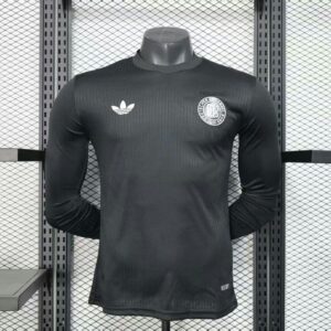 Germany 2025-26 125th Anniversary Edition Black Long Sleeved Jersey Player Version