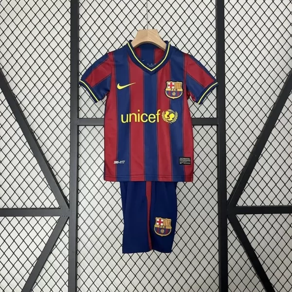 Barcelona 2009-10 Home Retro Kids Kit