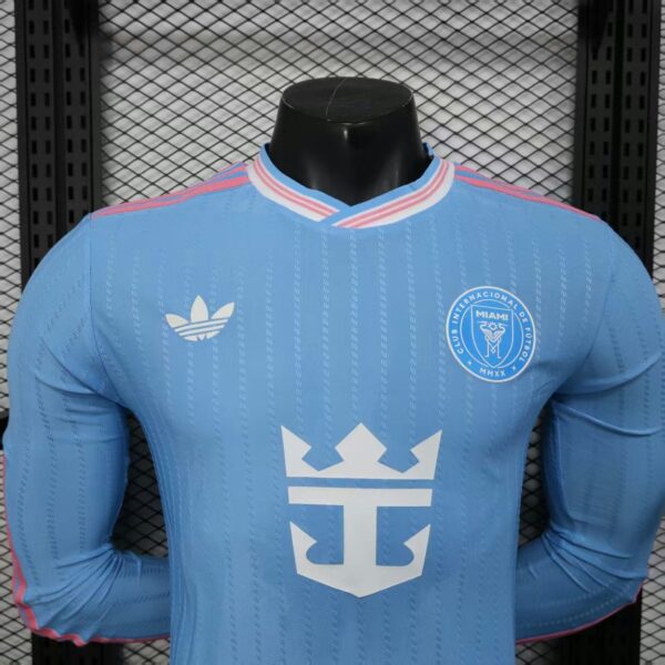 Inter Miami 2025-26 Second Away Long Sleeved Jersey Player Version - Image 3