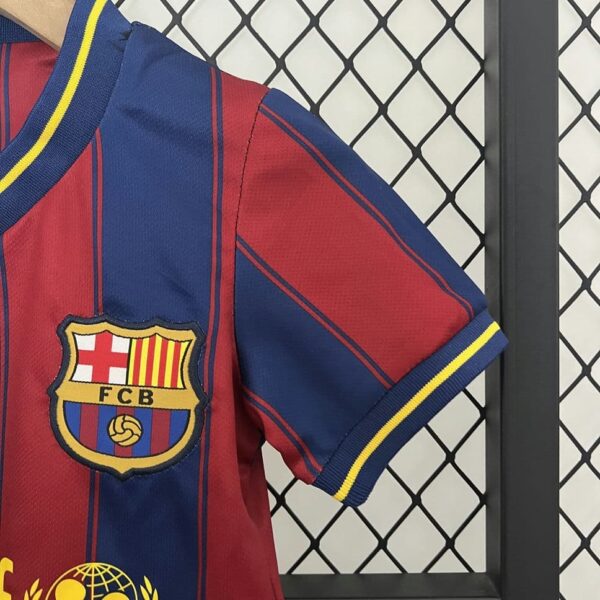 Barcelona 2009-10 Home Retro Kids Kit - Image 7