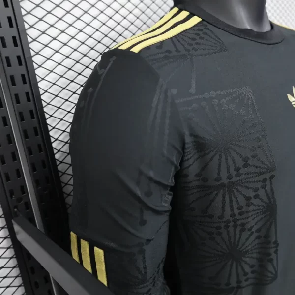 Mexico 2025-26 Gold Cup Edition Black Long Sleeve Jersey Player Version - Image 7