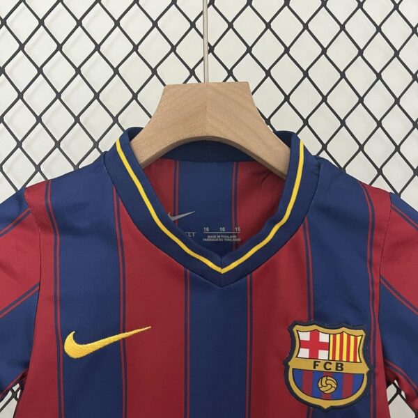 Barcelona 2009-10 Home Retro Kids Kit - Image 8