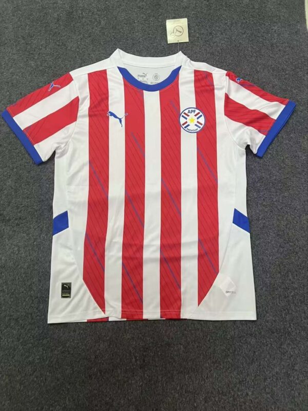 Paraguay 2024-25  Home Jersey Fan Version