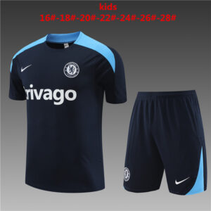 Chelsea 2024-25 Royal Blue Short Sleeve Kids Training Kit