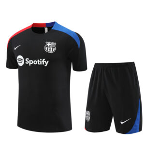 Barcelona 2024-25 Black Short Sleeve Training Kit