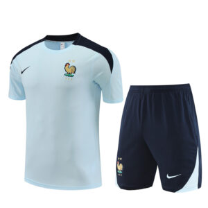 France 2024-25 Light Blue Short Sleeve Training Kit