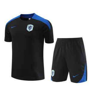 Netherlands 2024-25 Black Short Sleeve Training Kit