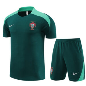 Portugal 2024-25 Green Short Sleeve Training Kit