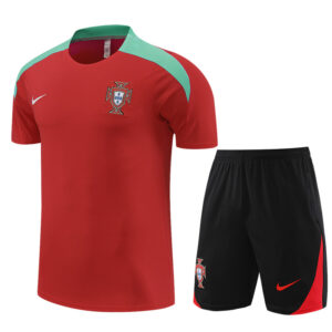 Portugal 2024-25 Red Short Sleeve Training Kit