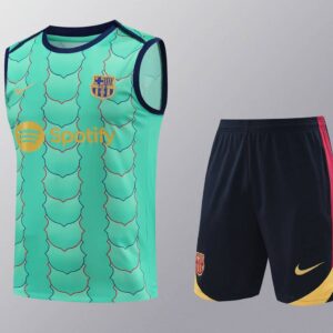 Barcelona 2024-25 Green Scales Vest Training Kit