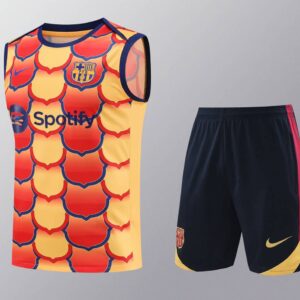 Barcelona 2024-25 Orange and Yellow Scales Vest Training Kit