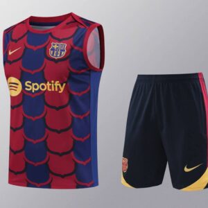 Barcelona 2024-25 Red and Blue Scales Vest Training Kit