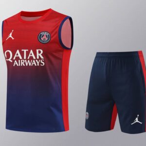 PSG Jordan 2024-25 Red Navy (Gradient Edition) Vest Training Kit