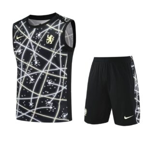 Chelsea 2025-26 Black Galaxy Vest Training Kit