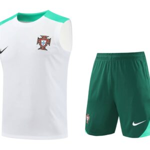Portugal 2024-25 White & Green Vest Training Kit