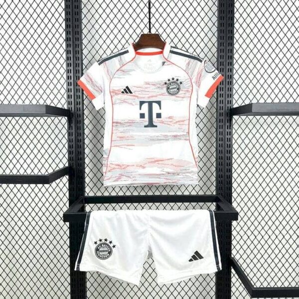 Bayern Munich 2025-26 Away Kids Kit