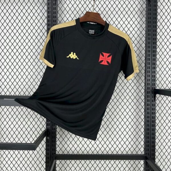 Vasco da Gama 2025-26 Black Gold Supporter Jersey Fan Version